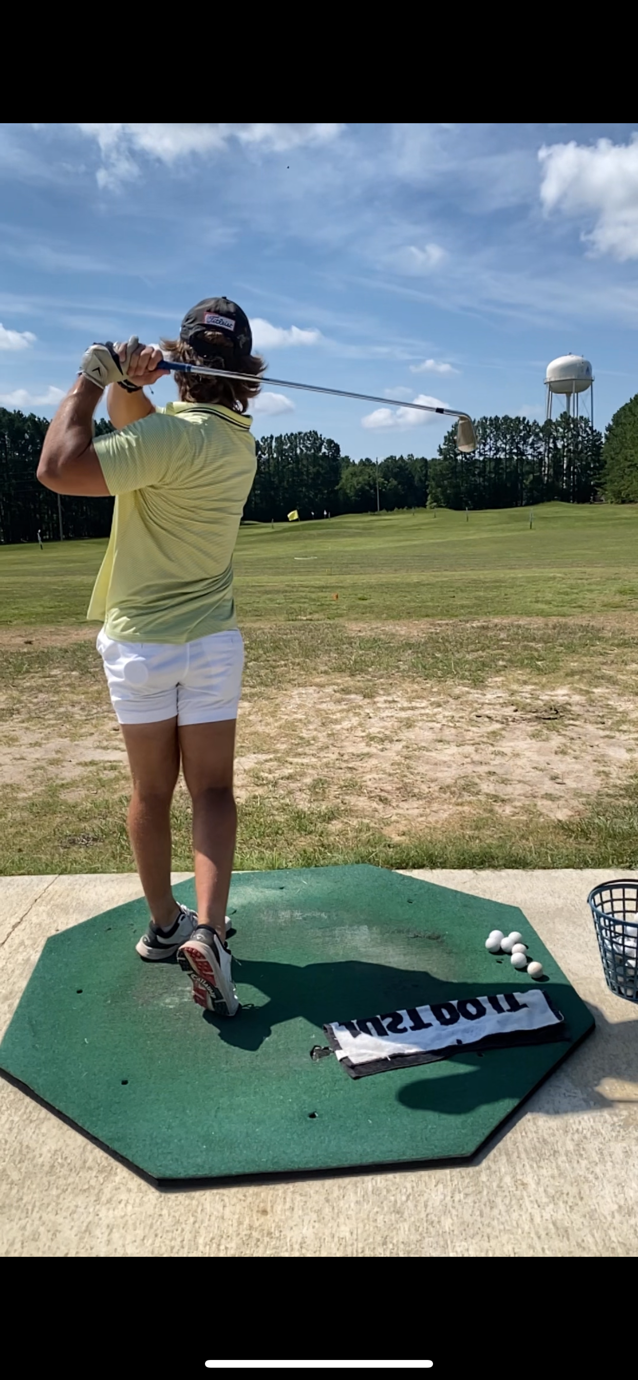 This is a picture of me golfing